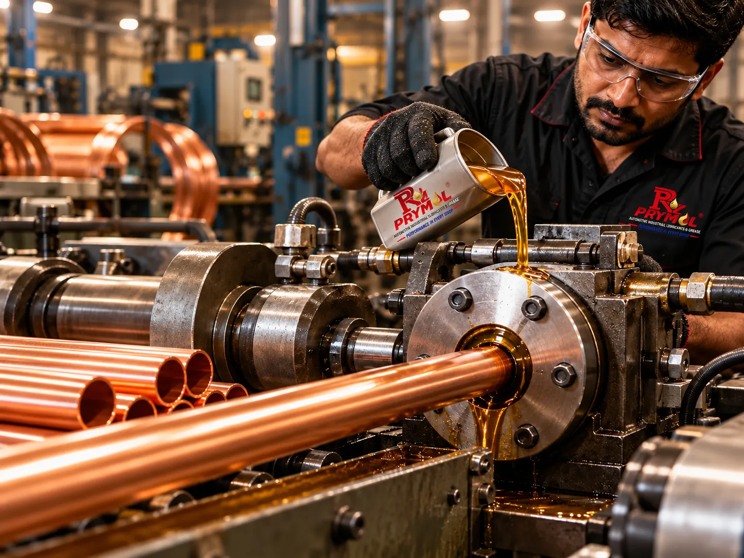 Prymol copper tube drawing dual-surface application